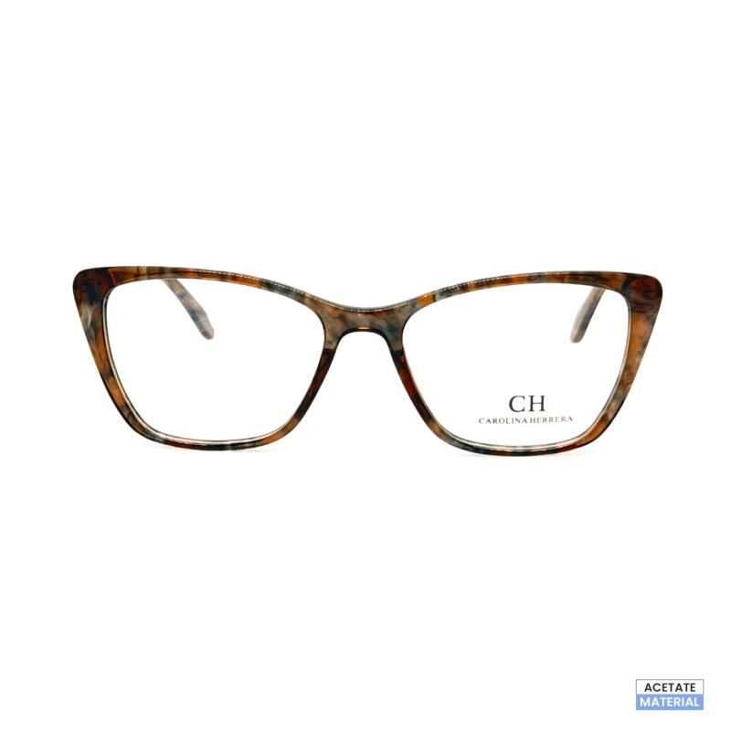 Elegant Marbled Cat-Eye Eyeglasses