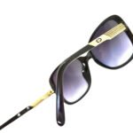 Christian Dior 2415 10, Vintage 80s Gloss Black Iconic Oversized Butterfly Sunglasses Women, NOS