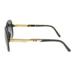 Christian Dior 2415 10, Vintage 80s Gloss Black Iconic Oversized Butterfly Sunglasses Women, NOS